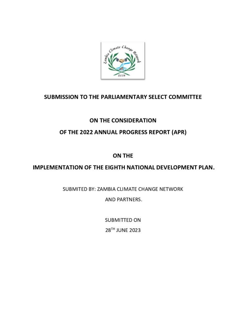 thumbnail of ZCCN SUBMISSION TO THE PARLIAMENTARY SELECT COMMITTEE ON THE IMPLEMENTATION OF THE 8NDP